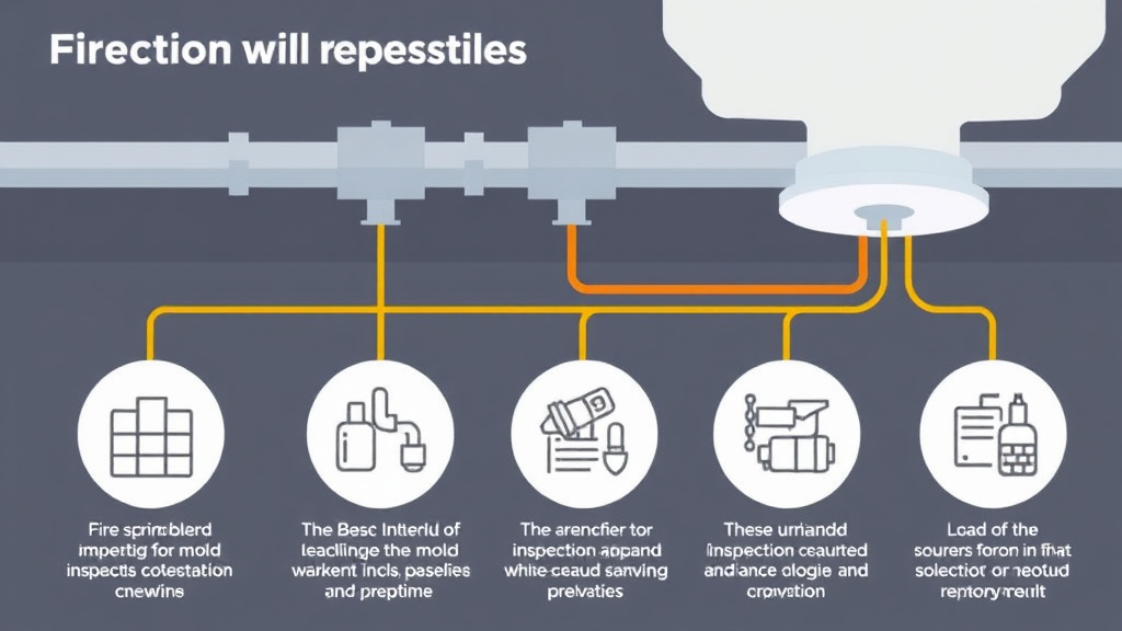 Visual guide for practical steps in fire sprinkler system mold prevention