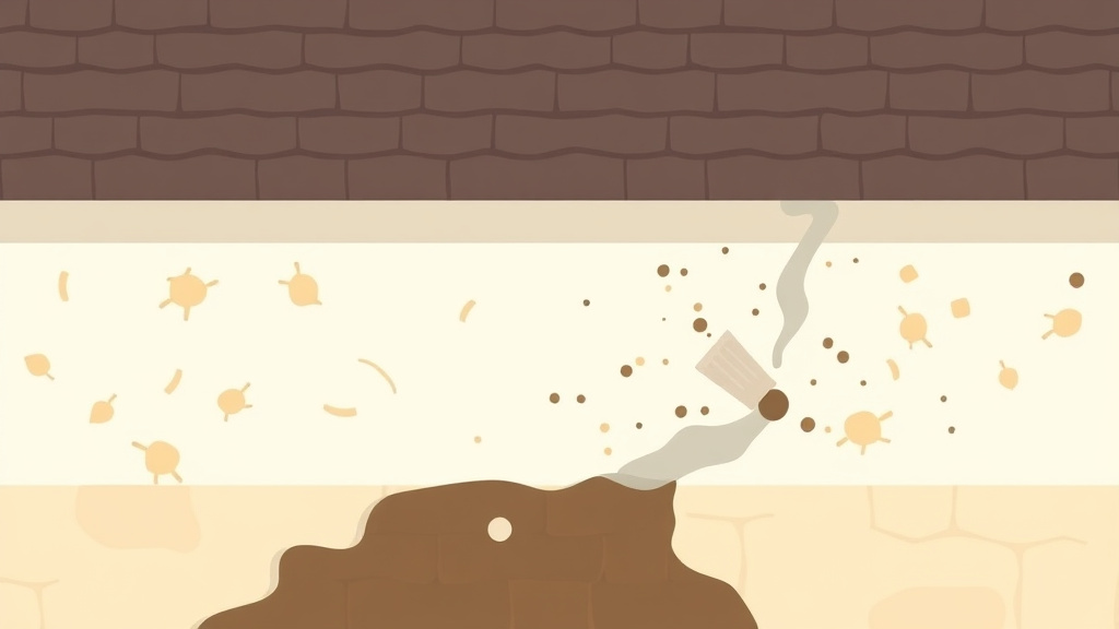 Illustration showing key concepts related to stucco home mold prevention for landlords