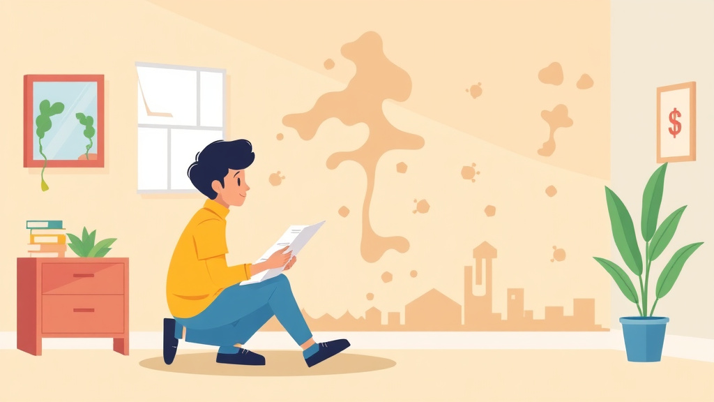 Illustration showing key concepts related to student housing mold prevention