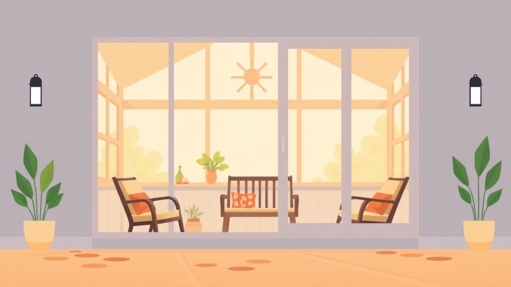 Illustration showing key concepts related to sunroom and enclosed porch mold prevention