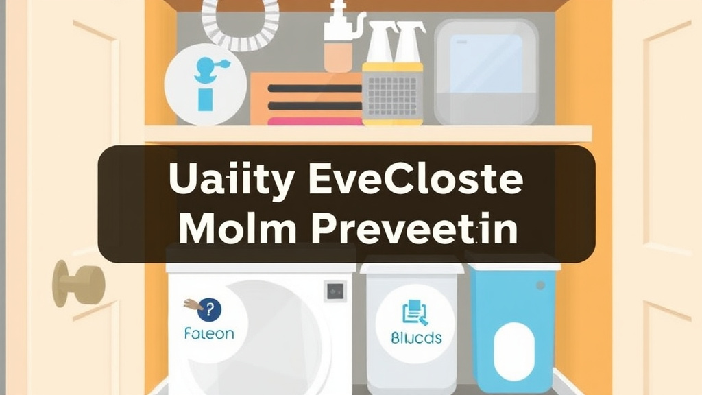 Visual guide for practical steps in utility and supply closet mold prevention