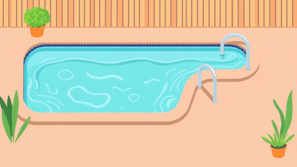 Illustration showing key concepts related to swimming pool proximity and mold prevention