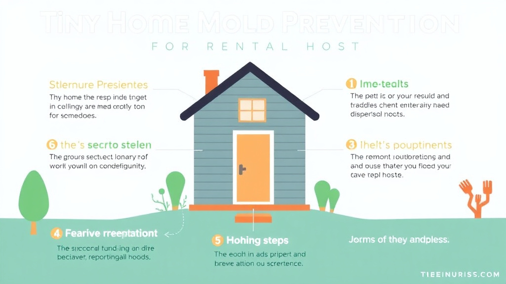 Visual guide for practical steps in tiny home mold prevention for rental hosts