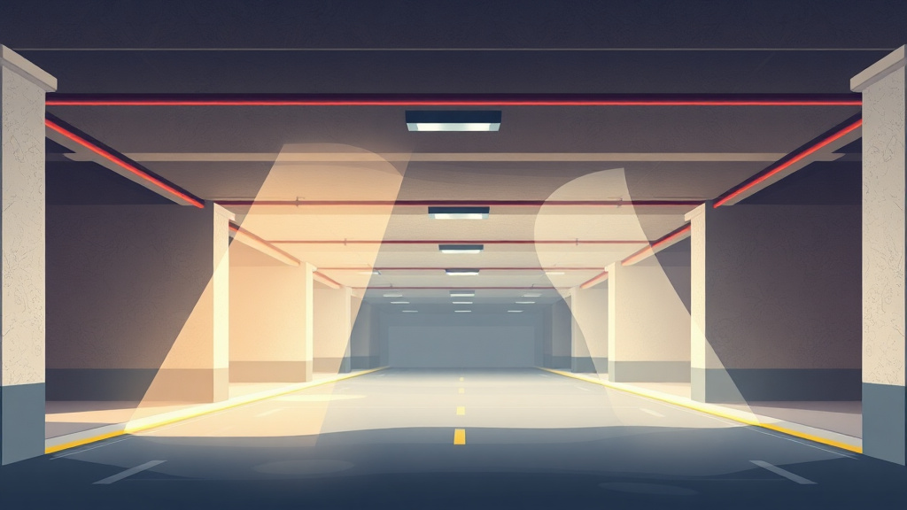 Illustration showing key concepts related to underground parking garage mold prevention