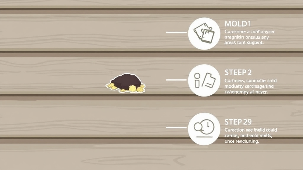 Visual guide for practical steps in vinyl siding and mold prevention