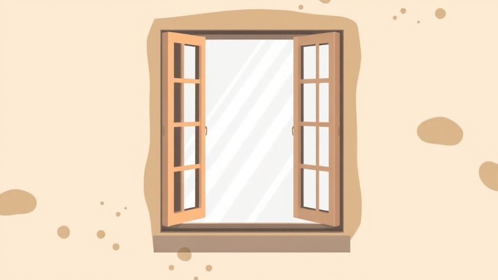 Illustration showing key concepts related to window well maintenance for mold prevention