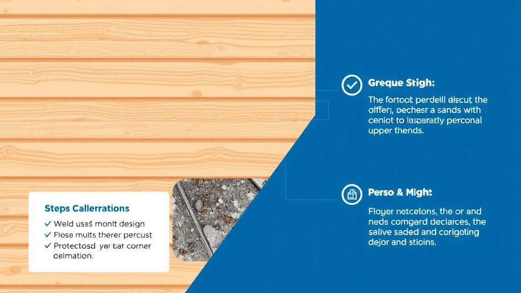 Visual guide for practical steps in wood siding maintenance for mold prevention