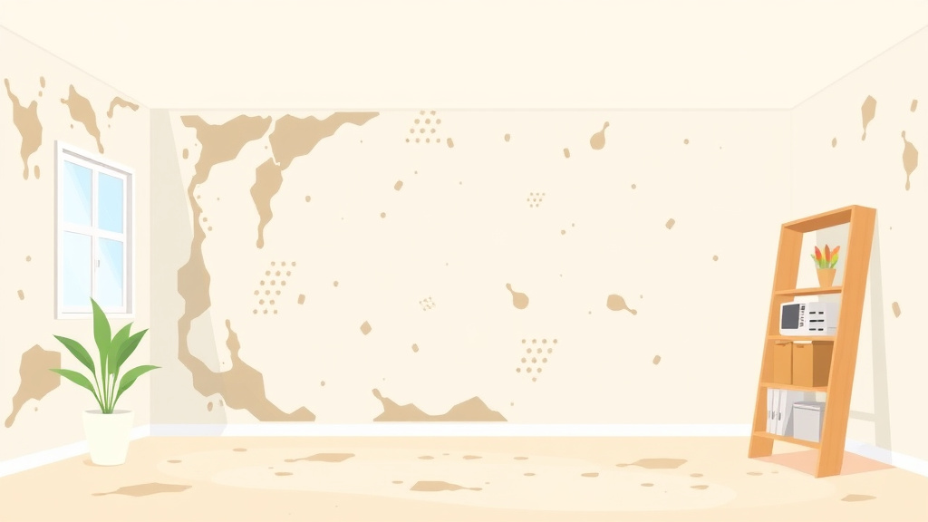 Illustration showing key concepts related to mold-resistant drywall for rental renovations