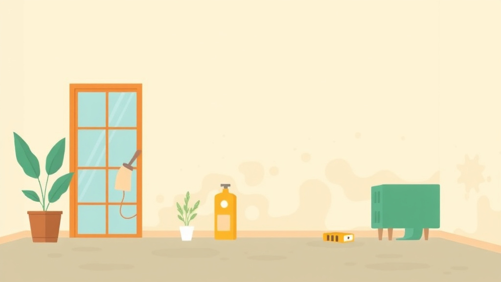 Illustration showing key concepts related to mold-resistant paint guide for landlords