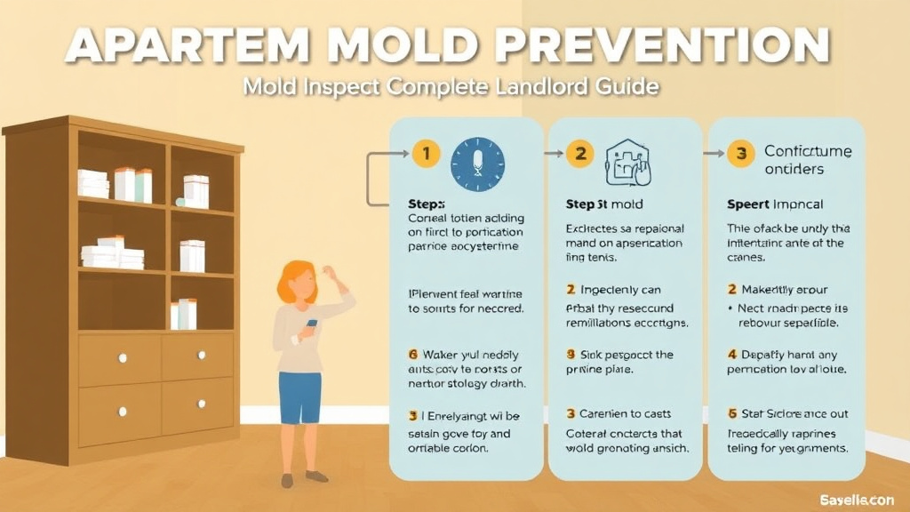 Action-oriented illustration showing how to apply apartment Mold Prevention: Complete Landlord Guide