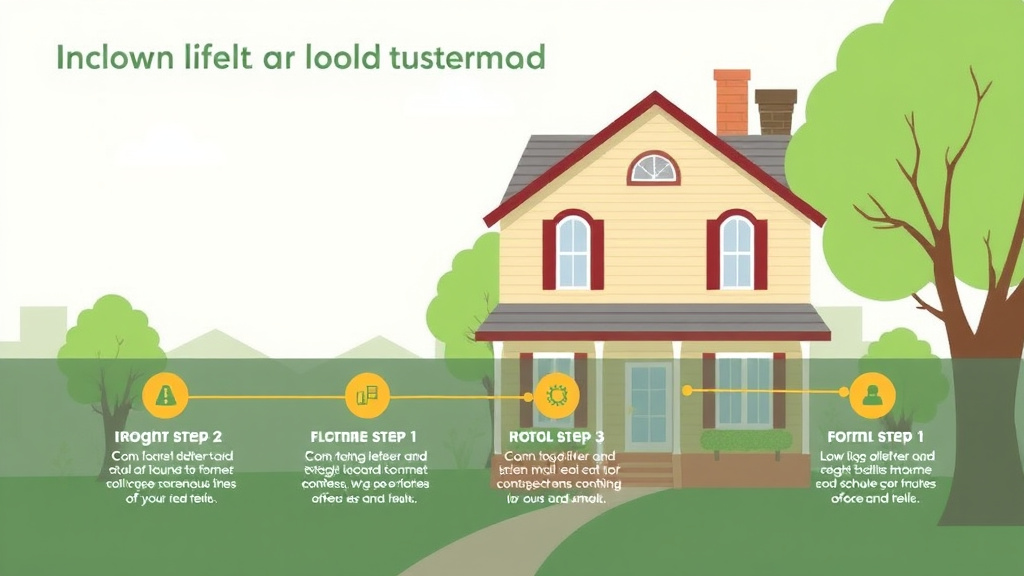 Process flow illustration for putting colonial-Style Home Mold Prevention into action
