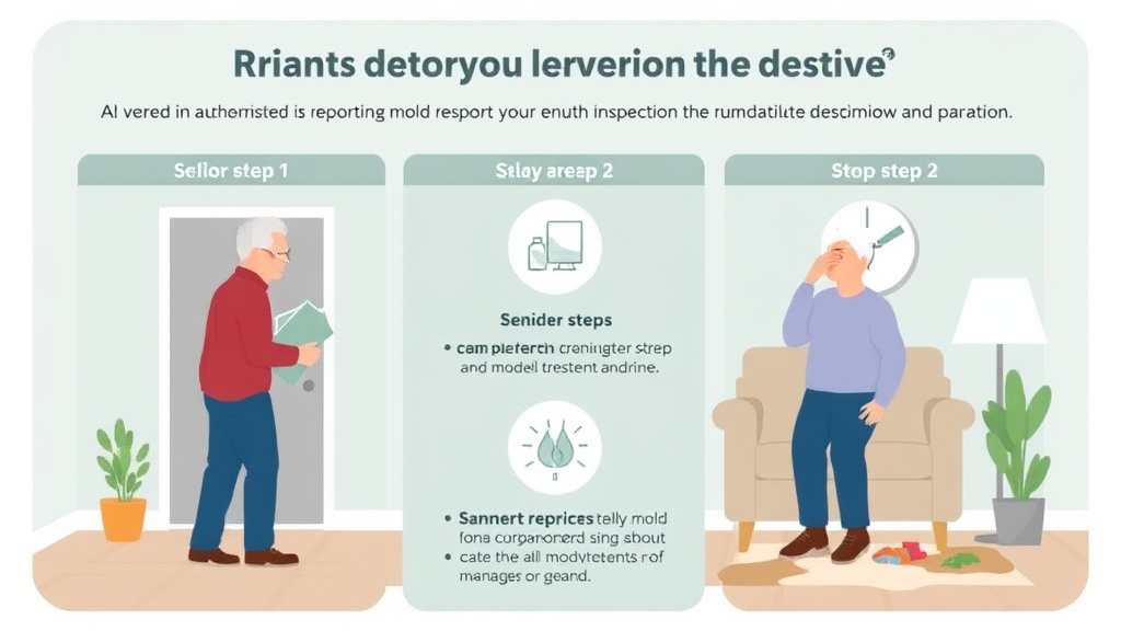 Practical checklist visual for senior Living Rental Mold Prevention