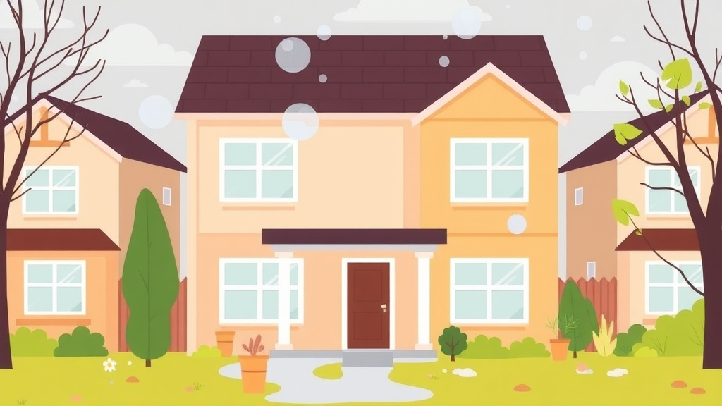 Detailed visual representation of suburban Rental Property Mold Prevention