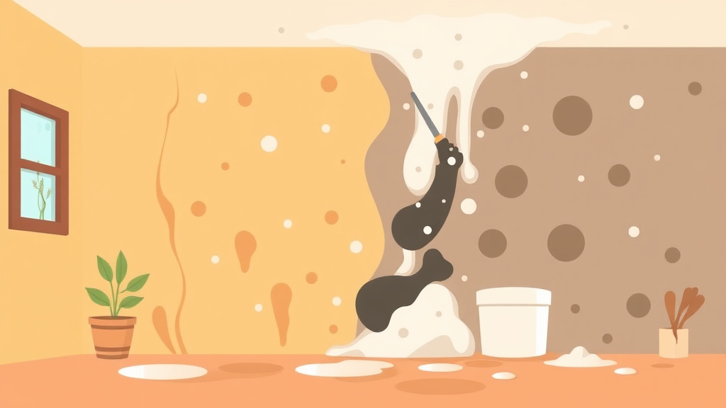 Illustration showing key concepts related to diy mold remediation: when it is safe and how to do it