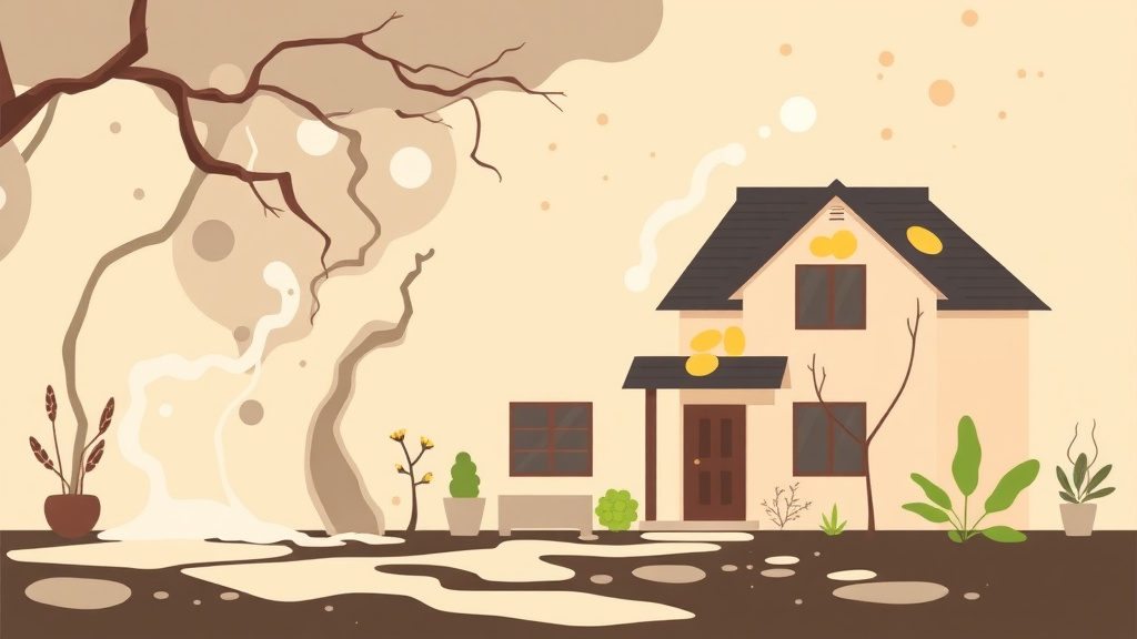 Illustration showing key concepts related to alternaria mold remediation in rental properties