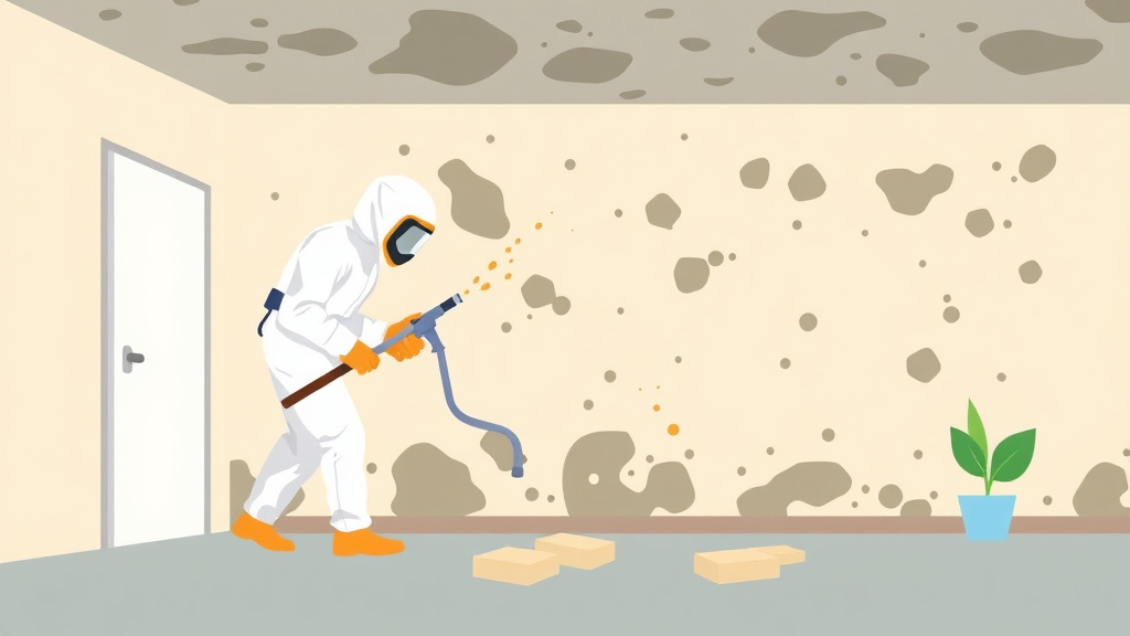 Illustration showing key concepts related to antimicrobial coatings after mold remediation