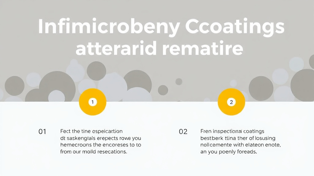 Visual guide for practical steps in antimicrobial coatings after mold remediation