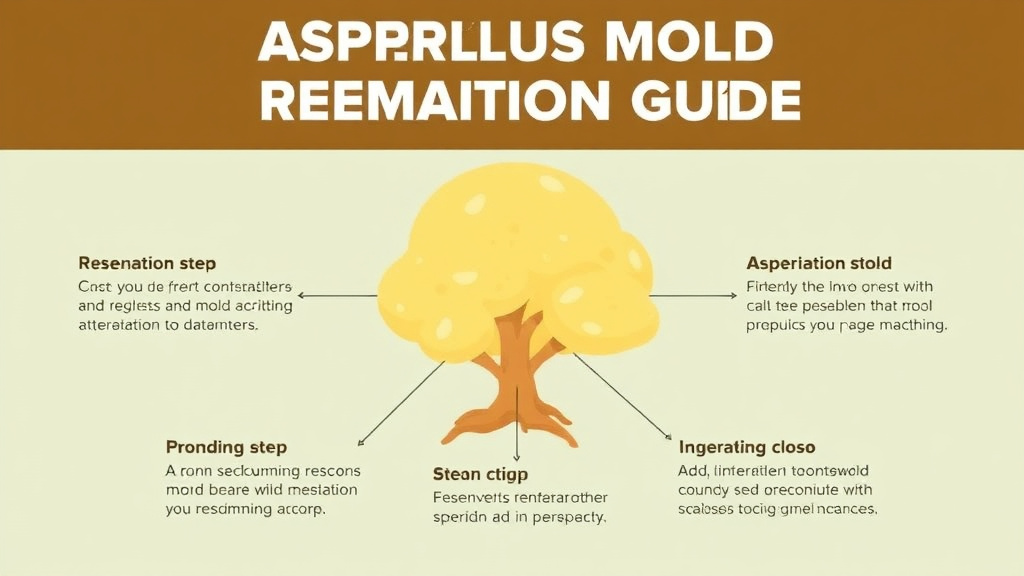 Visual guide for practical steps in aspergillus mold remediation guide