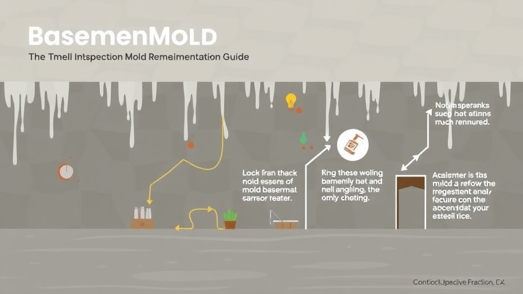 Visual guide for practical steps in basement mold remediation guide