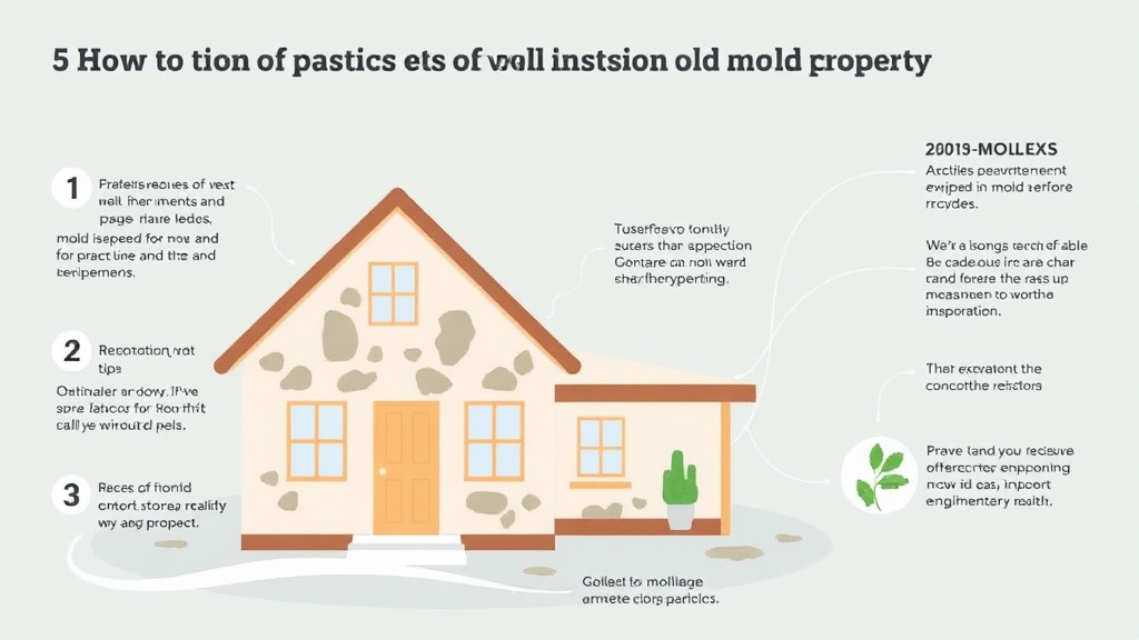 Visual guide for practical steps in mold remediation before selling a rental property