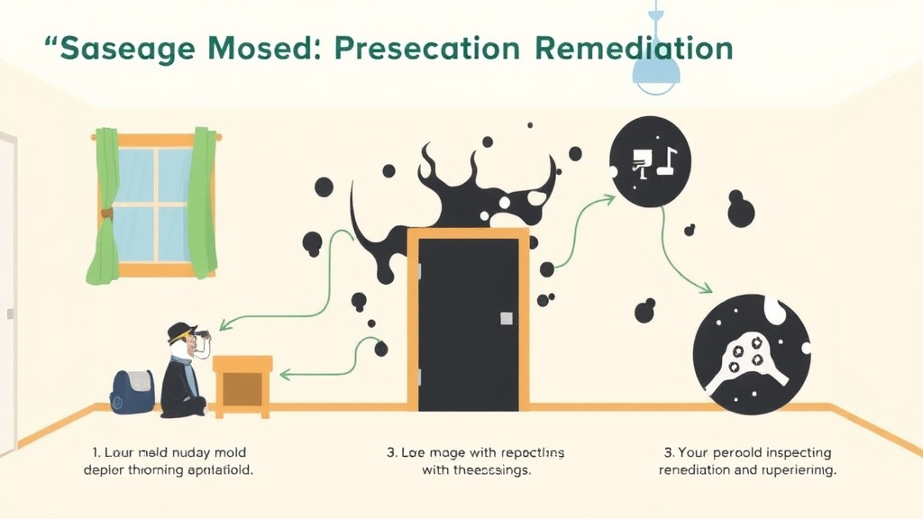 Visual guide for practical steps in black mold remediation: what landlords should know