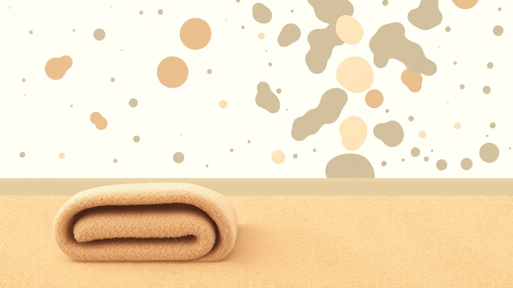 Illustration showing key concepts related to carpet and padding removal for mold