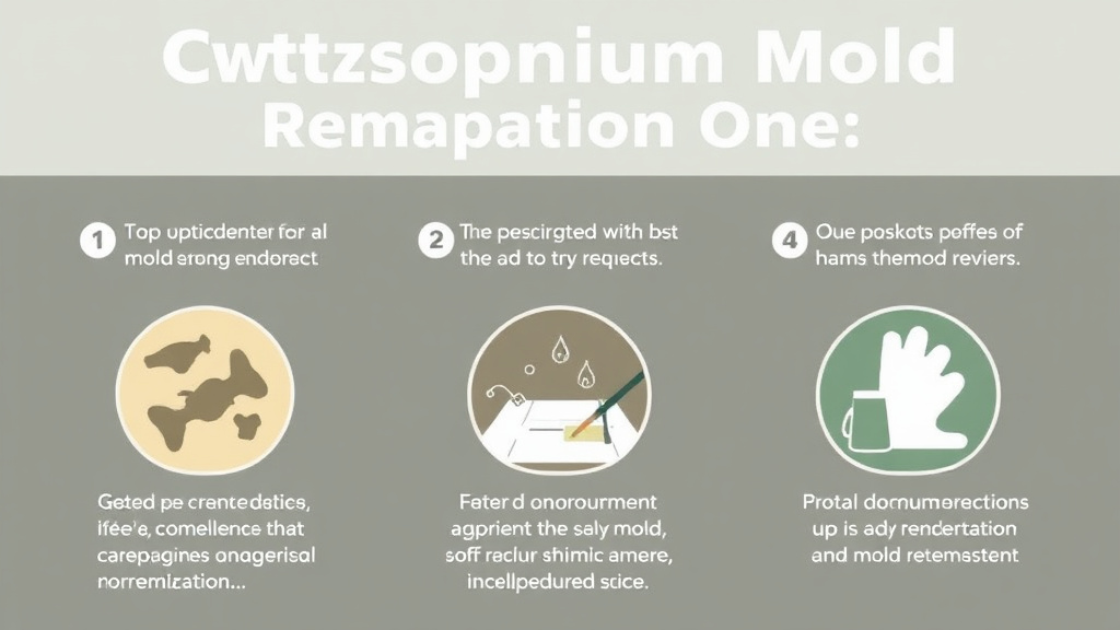 Visual guide for practical steps in cladosporium mold remediation guide