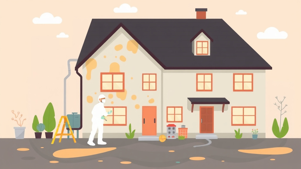 Illustration showing key concepts related to commercial property mold remediation