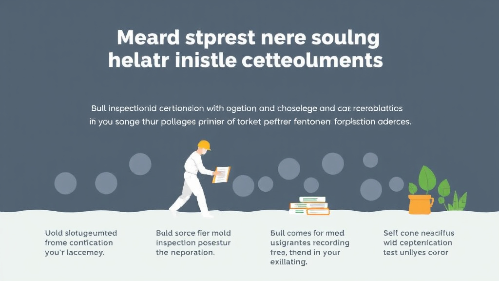 Visual guide for practical steps in mold remediation contractor certifications guide