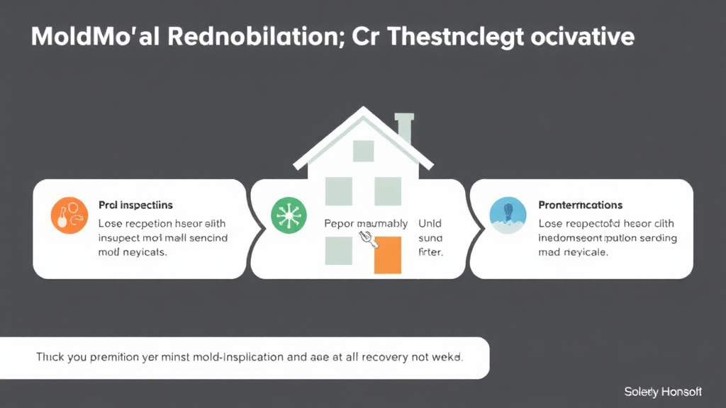 Visual guide for practical steps in mold remediation cost recovery options