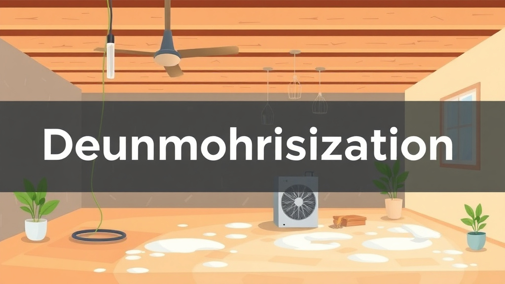 Illustration showing key concepts related to dehumidification during and after remediation