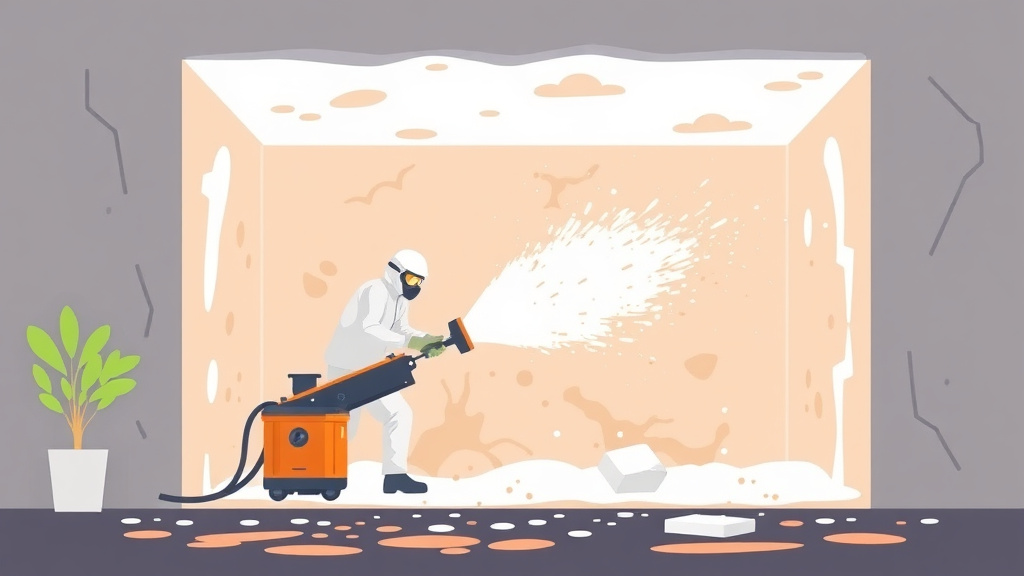 Illustration showing key concepts related to dry ice blasting for mold remediation