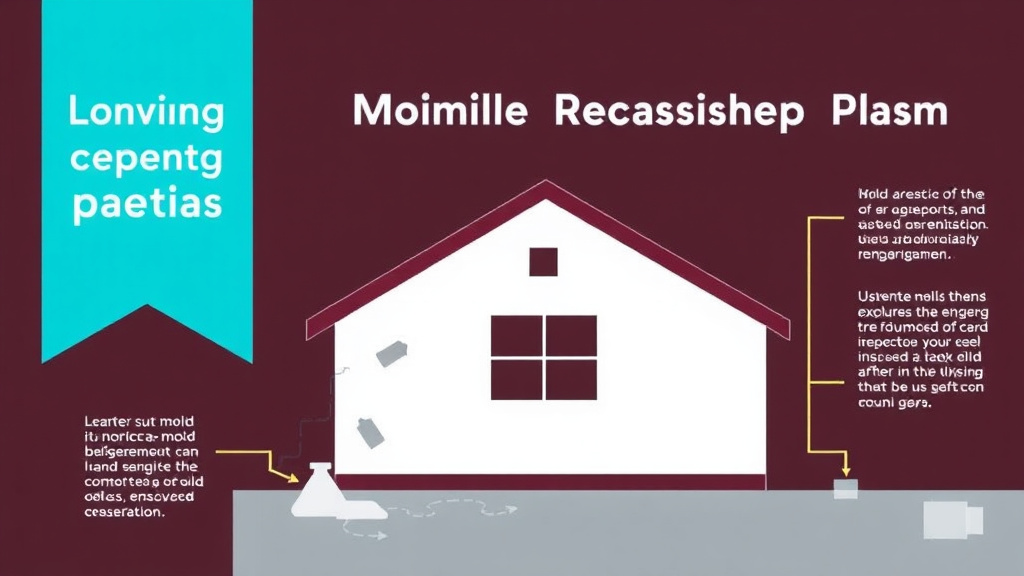 Visual guide for practical steps in emergency mold remediation response plan