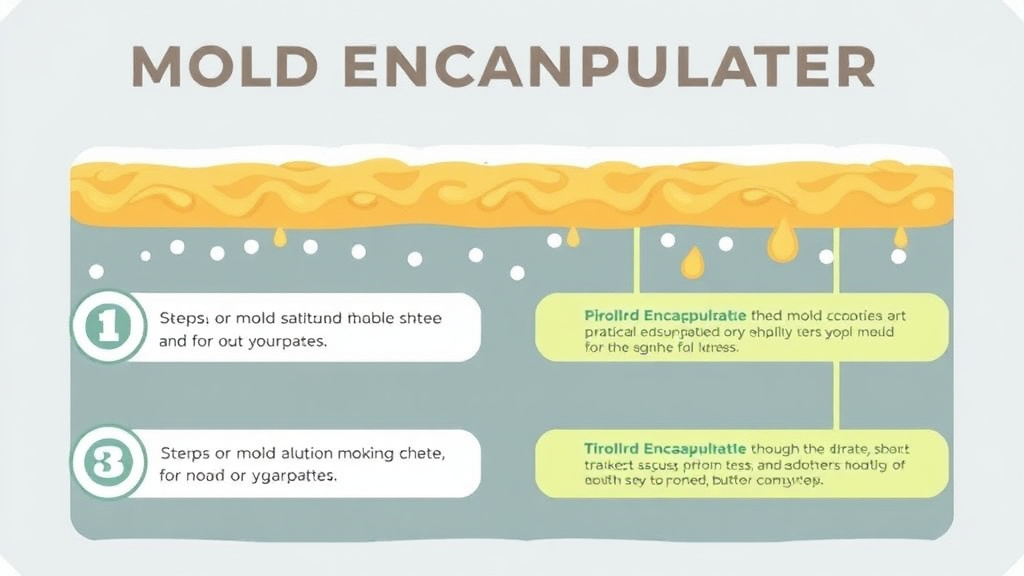 Visual guide for practical steps in mold encapsulation: when and how it works