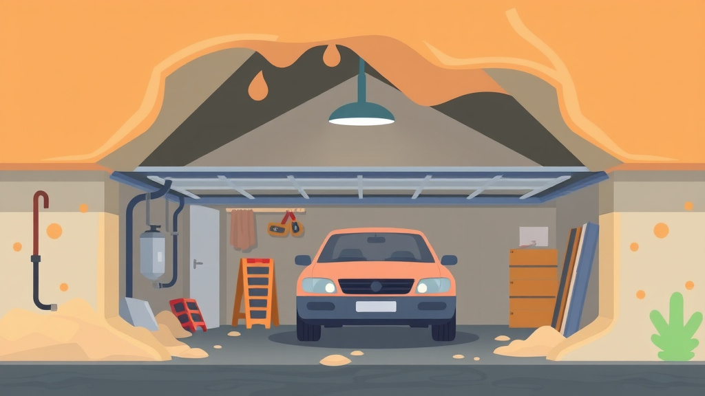 Illustration showing key concepts related to garage mold remediation guide