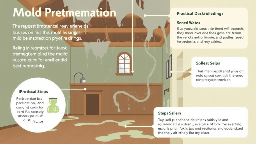 Visual guide for practical steps in mold remediation in historic buildings