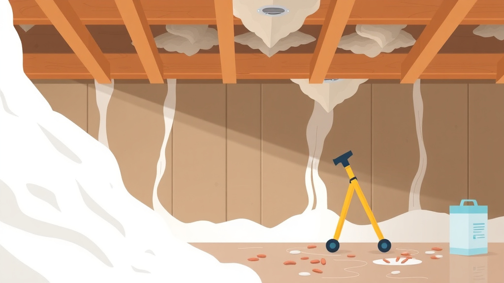 Illustration showing key concepts related to insulation removal and replacement for mold