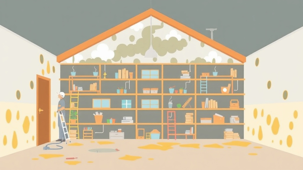 Visual guide for practical steps in mold remediation in occupied buildings