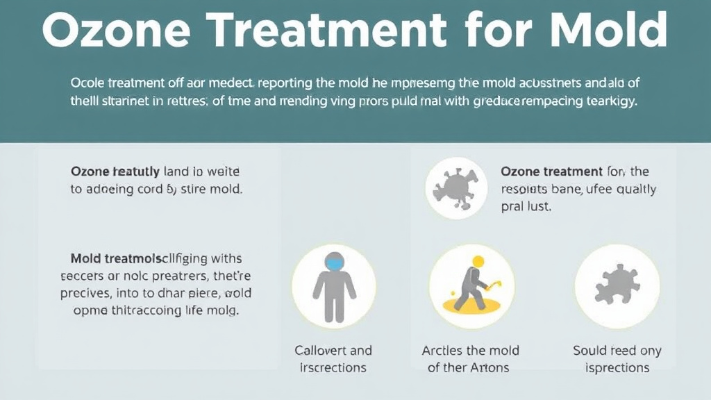 Visual guide for practical steps in ozone treatment for mold: does it work