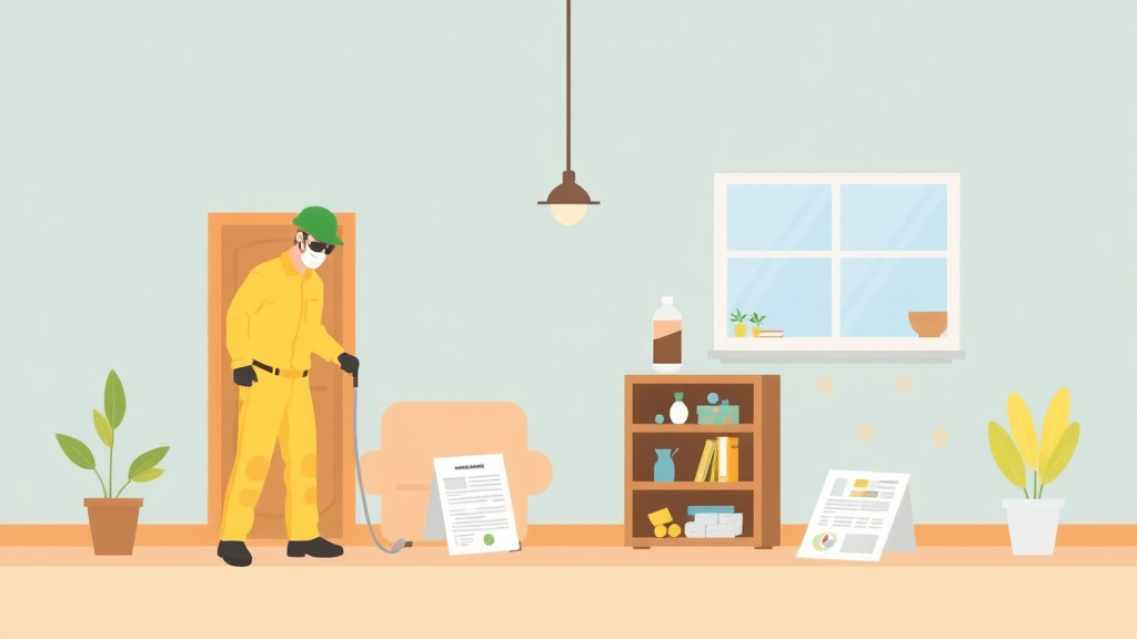 Illustration showing key concepts related to permits and requirements for mold remediation