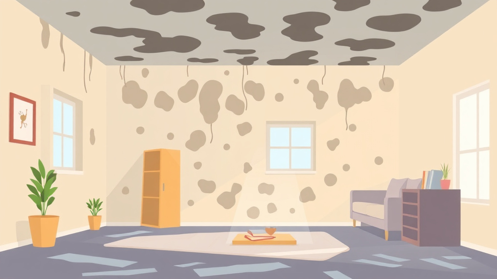 Illustration showing key concepts related to reconstruction after mold remediation