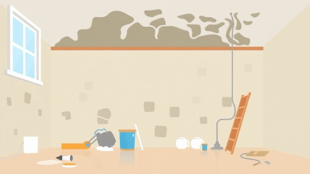 Visual guide for practical steps in reconstruction after mold remediation