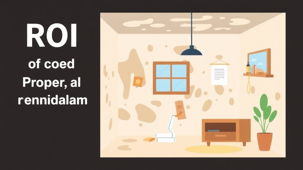 Illustration showing key concepts related to roi of proper mold remediation