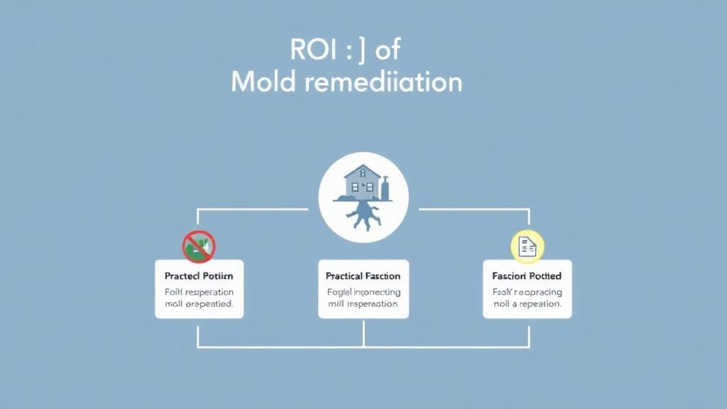 Visual guide for practical steps in roi of proper mold remediation