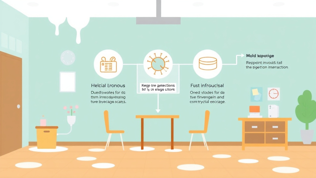Visual guide for practical steps in mold remediation in schools and daycare facilities