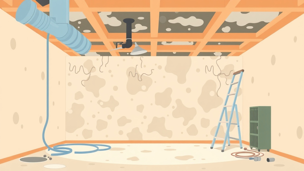 Illustration showing key concepts related to structural drying after mold remediation