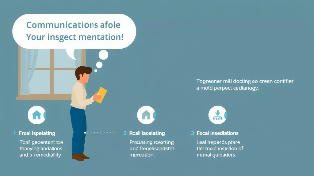 Visual guide for practical steps in communicating with tenants during remediation