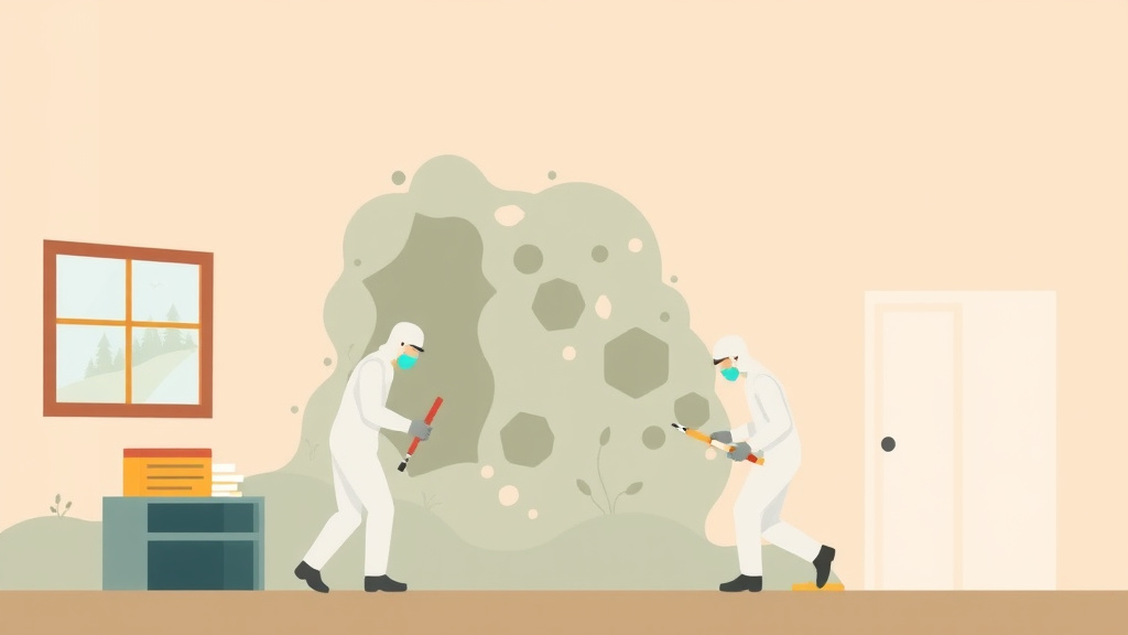 Illustration showing key concepts related to third-party oversight of mold remediation