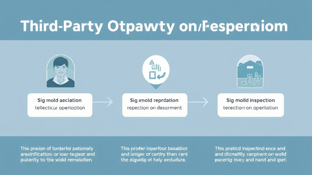 Visual guide for practical steps in third-party oversight of mold remediation