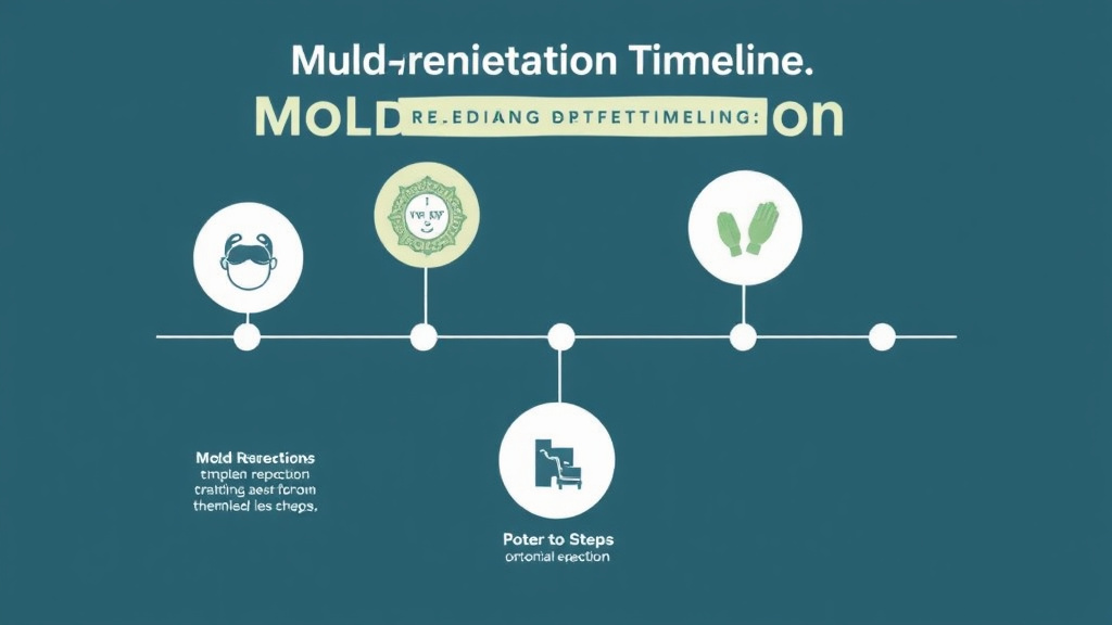 Visual guide for practical steps in mold remediation timeline: what to expect